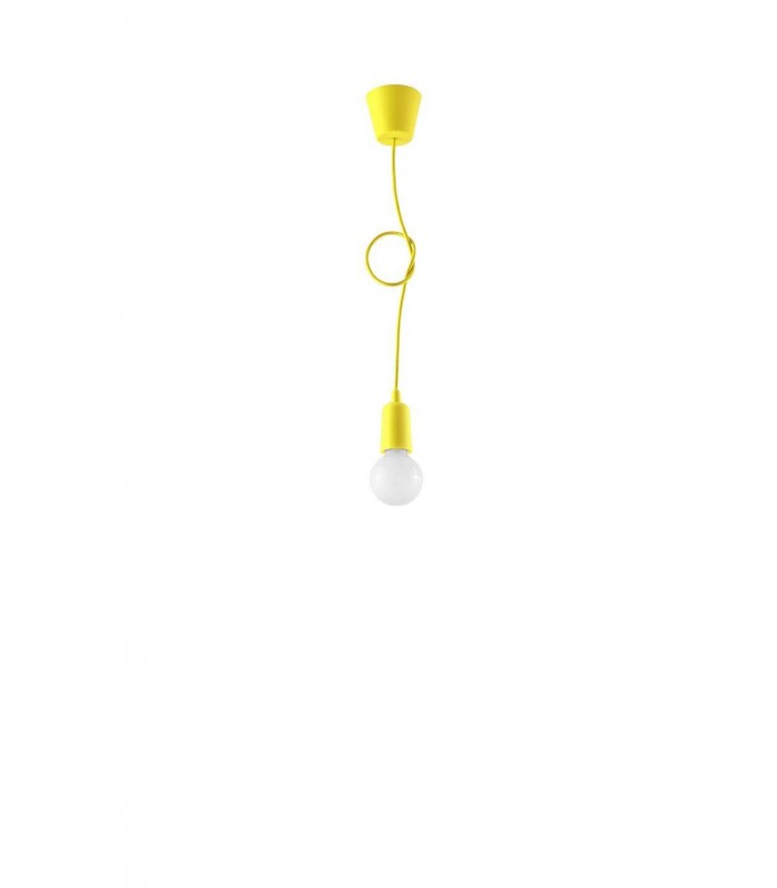 1 Light Ceiling Pendant Yellow - 4