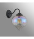 Afton Wall Light Flower Bud Shade 1 x E27 Satin Black/Iridescent Faded-7