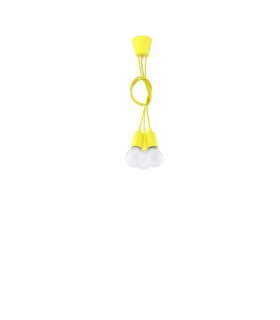 3 Light Ceiling Cluster Pendant Yellow - 2