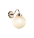 Afton Wall Light 20cm Acorn Ribbed Glass 1 x E27 French Gold/Clear-1