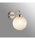 Afton Wall Light 20cm Acorn Ribbed Glass 1 x E27 French Gold/Clear-3
