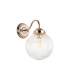 Afton Wall Light 20cm Acorn Ribbed Glass 1 x E27 French Gold/Clear-4