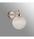 Afton Wall Light 20cm Acorn Ribbed Glass 1 x E27 French Gold/Clear-8