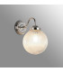 Afton Wall Light 20cm Acorn Ribbed Glass 1 x E27 Polished Nickel/Clear-3