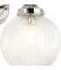 Afton Wall Light 20cm Acorn Ribbed Glass 1 x E27 Polished Nickel/Clear-6