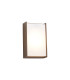 Yonkers Wall Lamp 1 x 10W LED 3000K 500lm IP65 Dark Brown/Opal -1