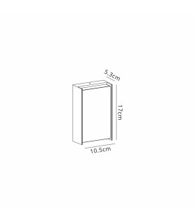 Yonkers Wall Lamp 1 x 10W LED 3000K 500lm IP65 Dark Brown/Opal -2