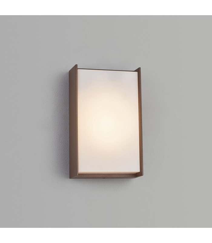 Yonkers Wall Lamp 1 x 10W LED 3000K 500lm IP65 Dark Brown/Opal -3