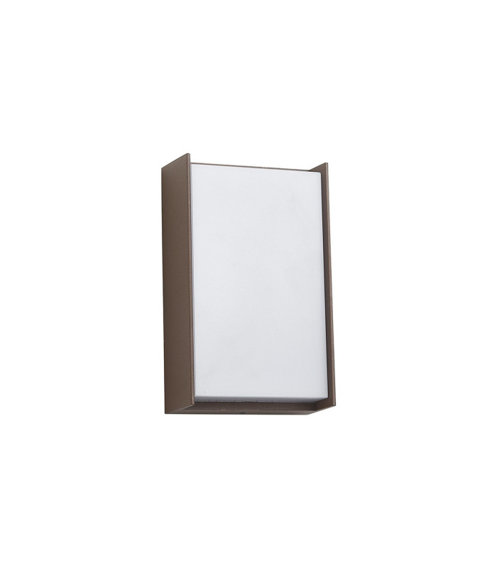 Yonkers Wall Lamp 1 x 10W LED 3000K 500lm IP65 Dark Brown/Opal -4