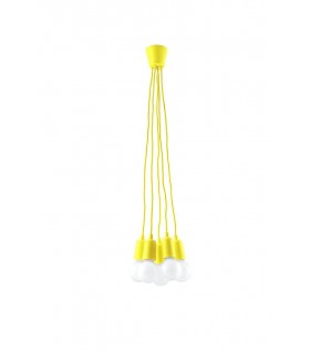 5 Light Ceiling Cluster Pendant Yellow - 1