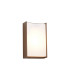Yonkers Wall Lamp 1 x 10W LED 3000K 500lm IP65 Dark Brown/Opal -5