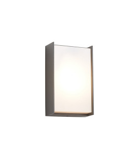 Yonkers Wall Lamp 1 x 10W LED 3000K 500lm IP65 Dark Grey/Opal -1