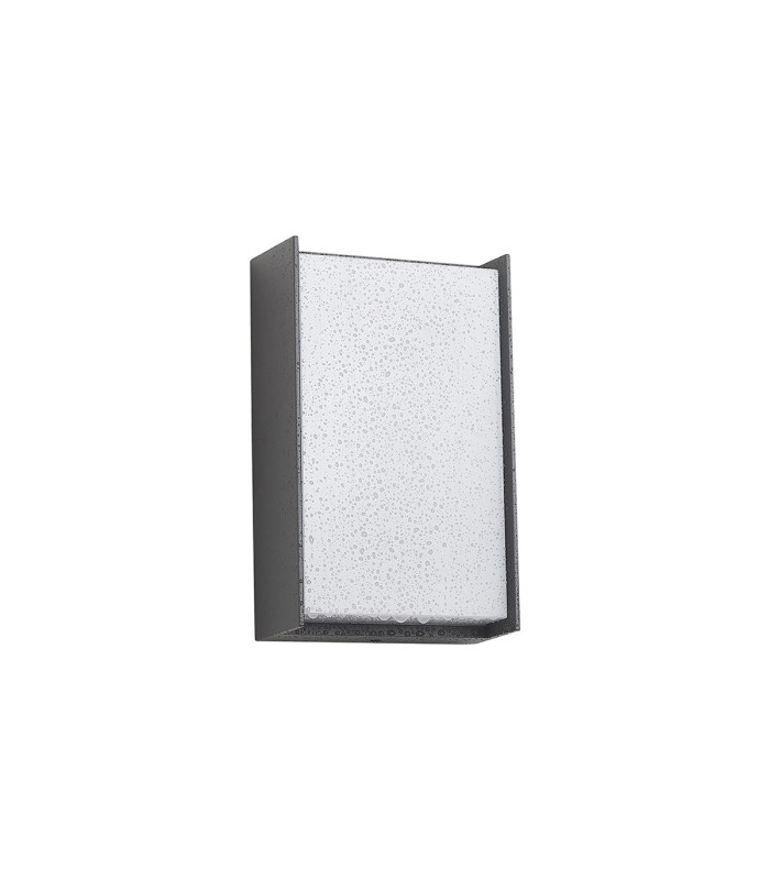 Yonkers Wall Lamp 1 x 10W LED 3000K 500lm IP65 Dark Grey/Opal -7