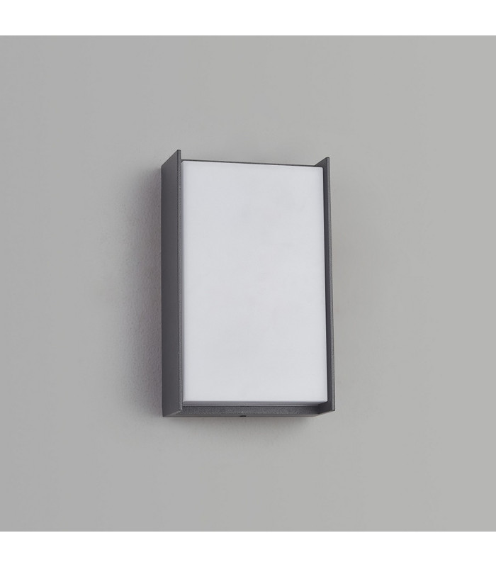 Yonkers Wall Lamp 1 x 10W LED 3000K 500lm IP65 Dark Grey/Opal -10