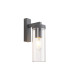 Elmira Wall Lamp 1 x E27 IP54 Dark Grey/Clear -1