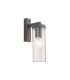 Elmira Wall Lamp 1 x E27 IP54 Dark Grey/Clear -5