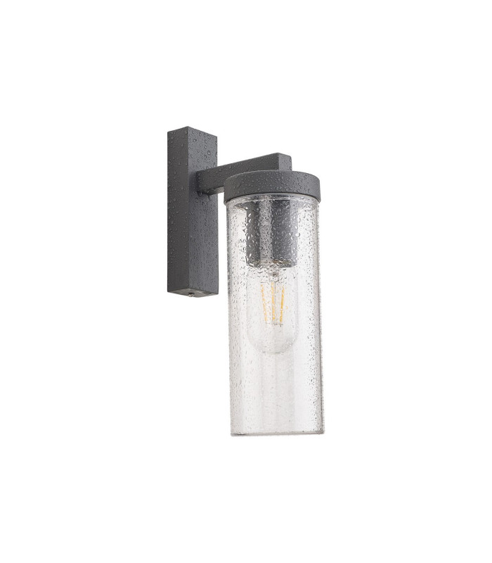 Elmira Wall Lamp 1 x E27 IP54 Dark Grey/Clear -9