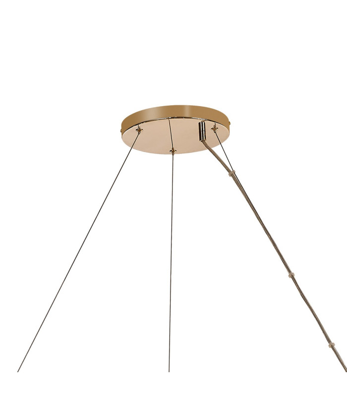 Salisbury 1.2m Ring Pendant 30 Light G9 French Gold/Crystal Item Weight: 18kg-5