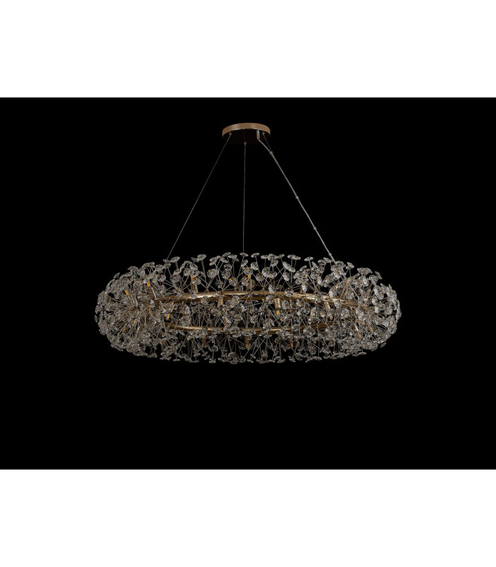 Salisbury 1.2m Ring Pendant 30 Light G9 French Gold/Crystal Item Weight: 18kg-10