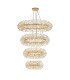 Salisbury 4 Tier 60cm + 80cm + 100cm + 120cm Pendant 12 + 20 + 26 + 30 Light G9 French Gold/Crystal Item Weight: 46kg-1
