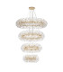 Salisbury 4 Tier 60cm + 80cm + 100cm + 120cm Pendant 12 + 20 + 26 + 30 Light G9 French Gold/Crystal Item Weight: 46kg-4