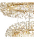 Salisbury 4 Tier 60cm + 80cm + 100cm + 120cm Pendant 12 + 20 + 26 + 30 Light G9 French Gold/Crystal Item Weight: 46kg-6
