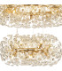 Salisbury 4 Tier 60cm + 80cm + 100cm + 120cm Pendant 12 + 20 + 26 + 30 Light G9 French Gold/Crystal Item Weight: 46kg-7