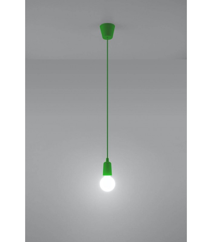 1 Light Ceiling Pendant Green - 3