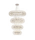 Salisbury 4 Tier 60cm + 80cm + 100cm + 120cm Pendant 12 + 20 + 26 + 30 Light G9 Polished Chrome/Crystal Item Weight: 46kg-1