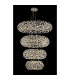 Salisbury 4 Tier 60cm + 80cm + 100cm + 120cm Pendant 12 + 20 + 26 + 30 Light G9 Polished Chrome/Crystal Item Weight: 46kg-3
