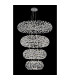 Salisbury 4 Tier 60cm + 80cm + 100cm + 120cm Pendant 12 + 20 + 26 + 30 Light G9 Polished Chrome/Crystal Item Weight: 46kg-8