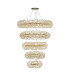 Salisbury 5 Tier 60cm + 80cm + 100cm + 120cm + 140cm Pendant Light G9 French Gold/Crystal Item Weight: 67kg-1