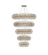 Salisbury 5 Tier 60cm + 80cm + 100cm + 120cm + 140cm Pendant Light G9 French Gold/Crystal Item Weight: 67kg-4