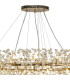Salisbury 5 Tier 60cm + 80cm + 100cm + 120cm + 140cm Pendant Light G9 French Gold/Crystal Item Weight: 67kg-5