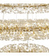 Salisbury 5 Tier 60cm + 80cm + 100cm + 120cm + 140cm Pendant Light G9 French Gold/Crystal Item Weight: 67kg-6