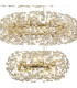 Salisbury 5 Tier 60cm + 80cm + 100cm + 120cm + 140cm Pendant Light G9 French Gold/Crystal Item Weight: 67kg-7