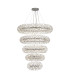 Salisbury 5 Tier 60cm + 80cm + 100cm + 120cm + 140cm Pendant Light G9 Polished Chrome/Crystal Item Weight: 67kg-1