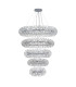 Salisbury 5 Tier 60cm + 80cm + 100cm + 120cm + 140cm Pendant Light G9 Polished Chrome/Crystal Item Weight: 67kg-4