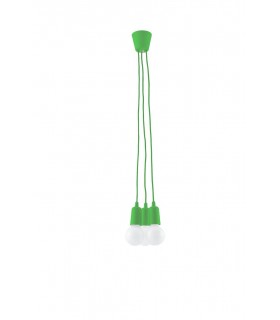 3 Light Ceiling Cluster Pendant Green - 1