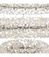 Salisbury 5 Tier 60cm + 80cm + 100cm + 120cm + 140cm Pendant Light G9 Polished Chrome/Crystal Item Weight: 67kg-6