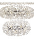Salisbury 5 Tier 60cm + 80cm + 100cm + 120cm + 140cm Pendant Light G9 Polished Chrome/Crystal Item Weight: 67kg-7