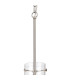 Lockport Fluted Ribbed Glass Pendant 1 x E27 Satin Nickel/Clear Glass-7
