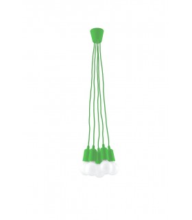 5 Light Ceiling Cluster Pendant Green - 1