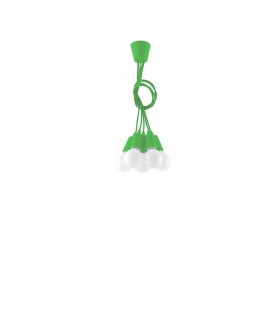 5 Light Ceiling Cluster Pendant Green - 2