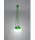 5 Light Ceiling Cluster Pendant Green - 3