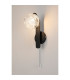 Cortland Pull Switch Wall Light 1 Light G9 IP44 Black/Polished Chrome/Clear Dune Effect Round Glass-3