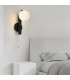 Cortland Pull Switch Wall Light 1 Light G9 IP44 Black/Polished Chrome/Opal Smooth Round Glass-5