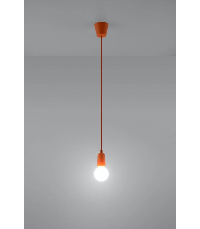 1 Light Ceiling Pendant Orange - 3