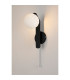 Cortland Pull Switch Wall Light 1 Light G9 IP44 Black/Polished Chrome/Opal Round Segment Glass-3