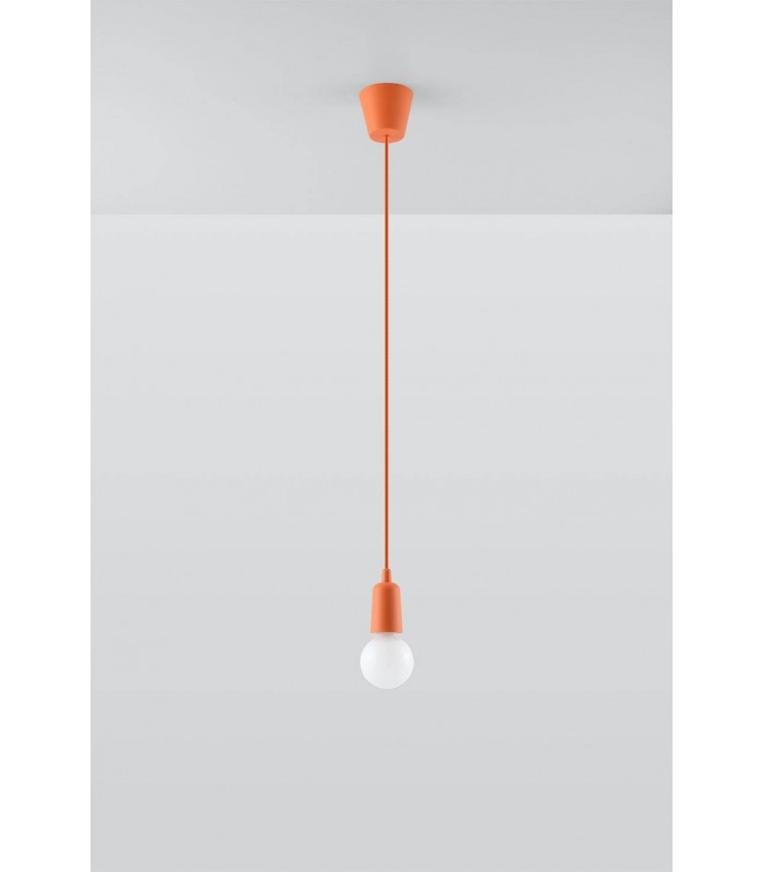 1 Light Ceiling Pendant Orange - 4